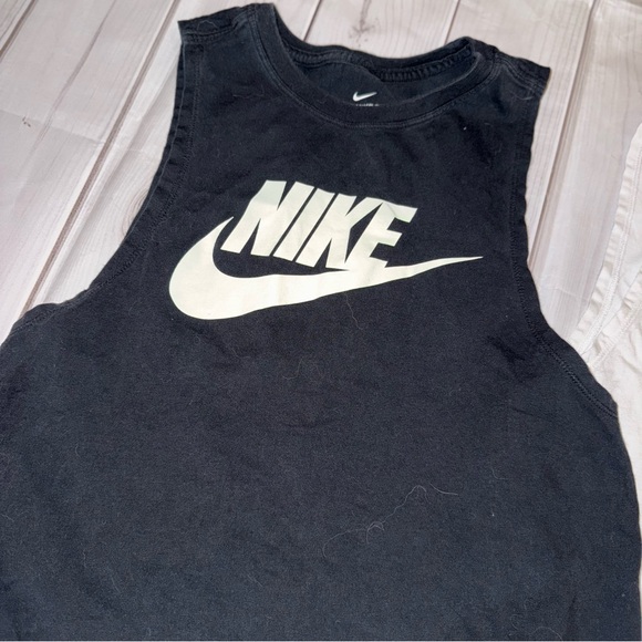 Black Nike Logo Tank Top - Women's Size Small - Picture 3 of 4